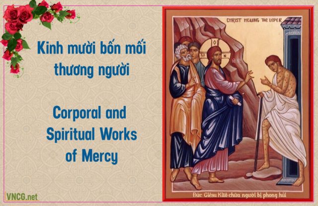 Kinh 14 mối thương người. Corporal and spiritual works of mercy.