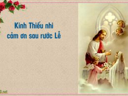 Kinh thiếu nhi cảm ơn sau rước Lễ.