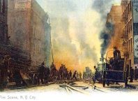 Cách chữa cháy kỳ diệu. Nguồn ảnh: 1905 New York City Fire Department by Historic Image.