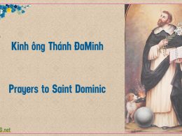 Kinh cầu ông Thánh ĐaMinh Đa Minh. / Prayers to Saint Dominic, Dominico.