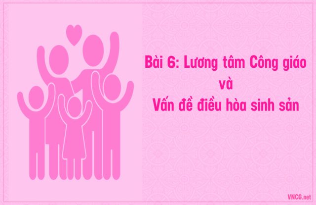 Giáo lý hôn nhân công giáo, bài 6: Lương tâm Công giáo và vấn đề điều hòa sinh sản.