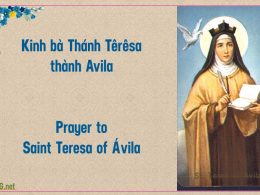 Kinh bà Thánh Têrêsa thành Avila. Prayers of Saint Teresa of Ávila.