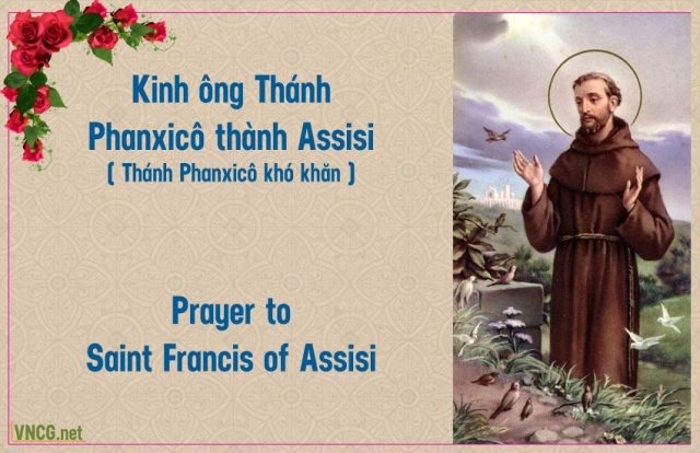 Kinh ông Thánh Phanxicô thành Assisi (Thánh Phanxicô Khó khăn).